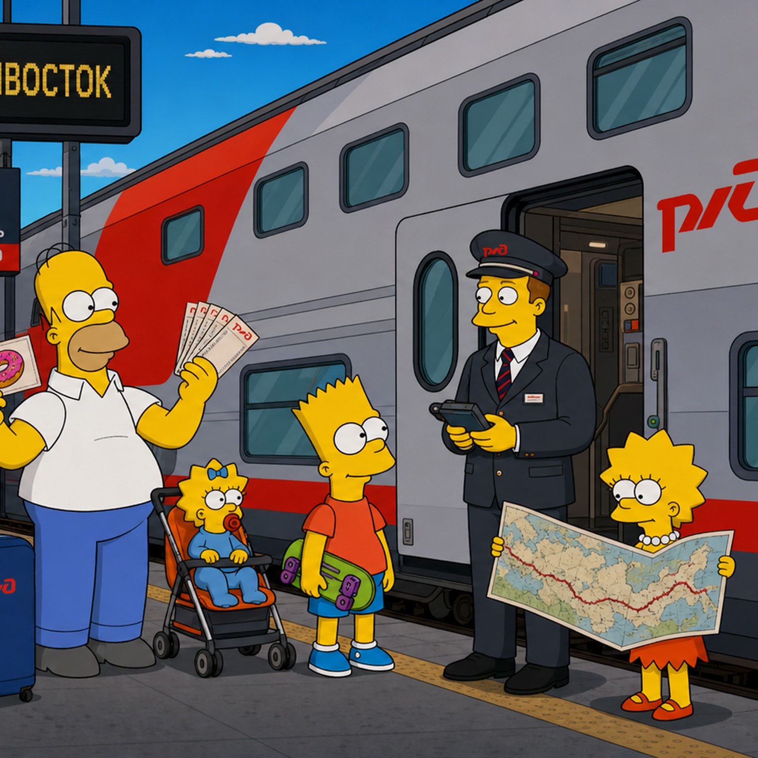 РЖД × The Simpsons — материал 2