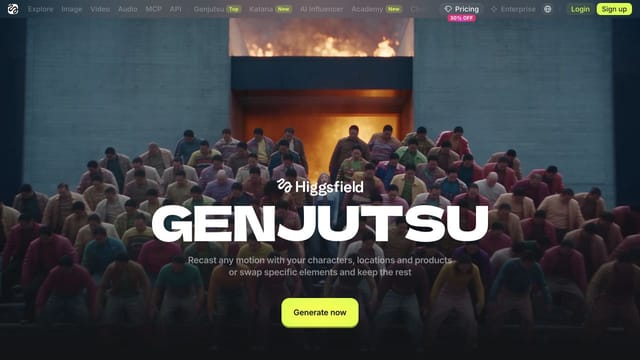Higgsfield Genjutsu: как сделать танцующего кота по видео