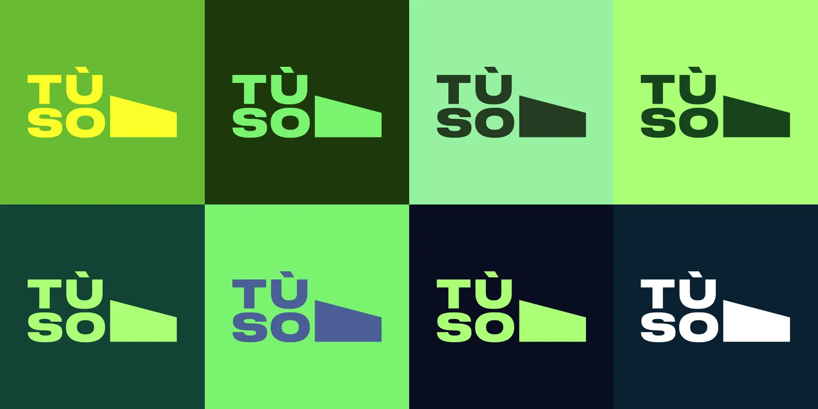 TUSO — цветовые варианты логотипа